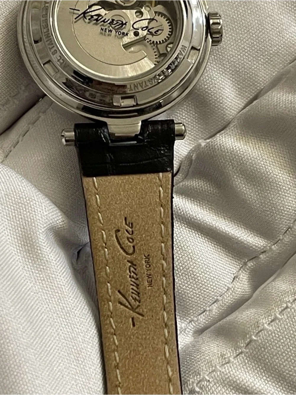 Kenneth Cole New York KC2508 Women's Skeleton Automatic Leather Watch